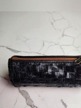 🌟 Handcrafted Woven Leather Key Holder & Pouch (NWOT)